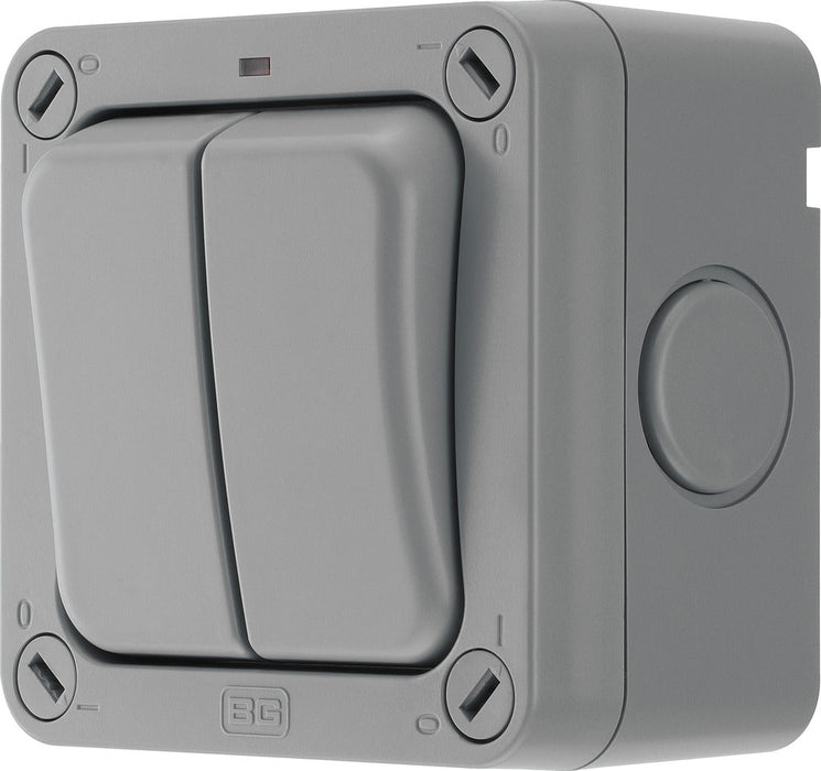 BG WP42 Weatherproof Nexus Storm 20AX 2G 2-Way Switch - westbasedirect.com