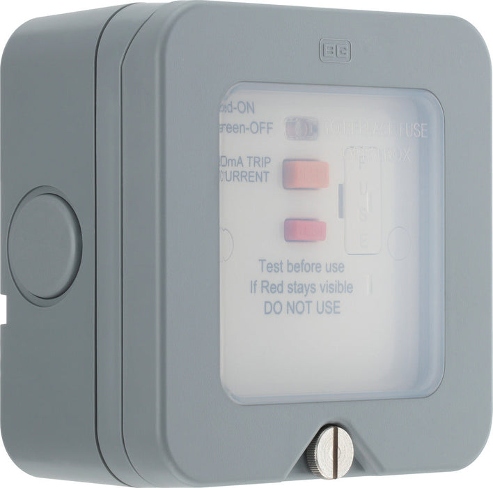 BG WP55ARCD-02 Weatherproof Nexus Storm 13A Type A RCD Protection (Latching) - westbasedirect.com