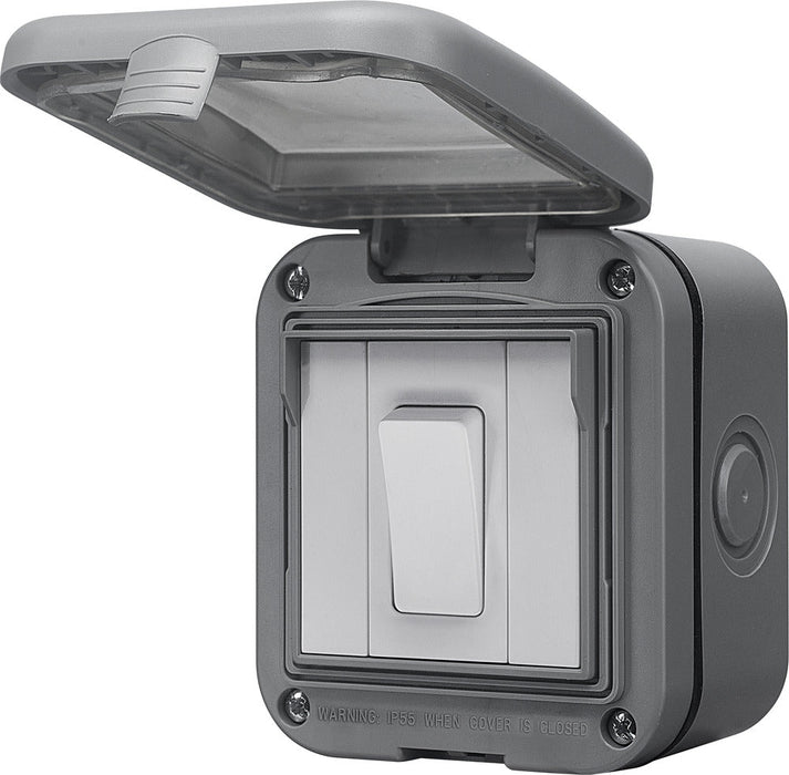 BG WPB12 Weatherproof IP55 10AX 1G 2-Way Switch - westbasedirect.com