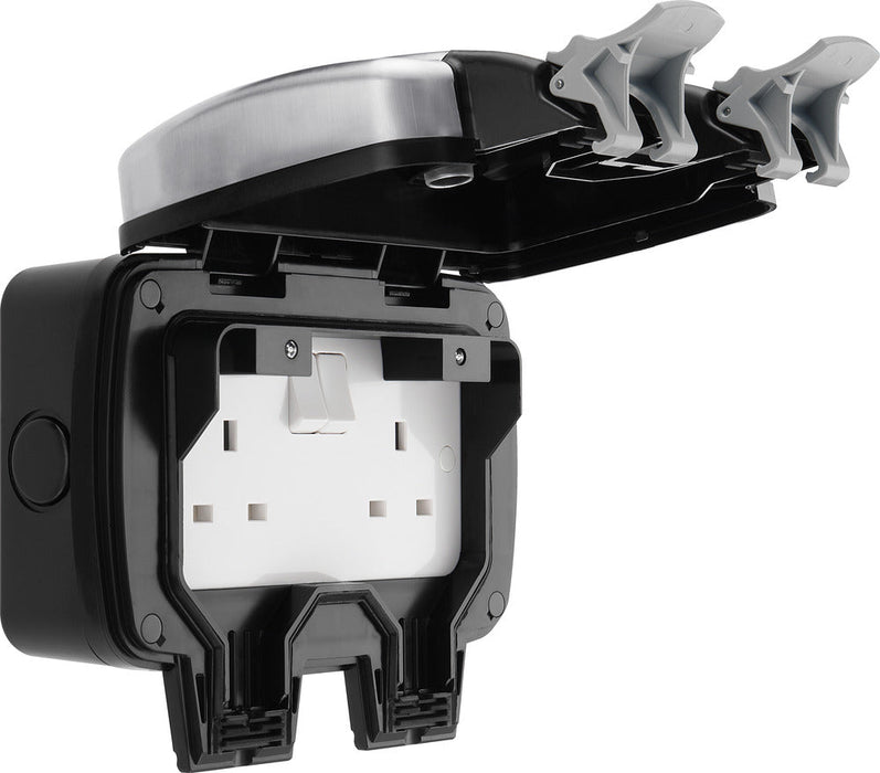 BG WPL22 Weatherproof Decorative 13A 2G DP Switched Socket - westbasedirect.com