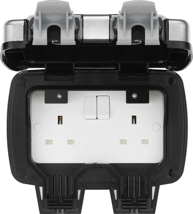 BG WPL22 Weatherproof Decorative 13A 2G DP Switched Socket - westbasedirect.com