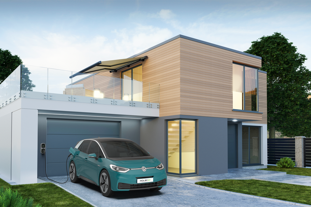 Rolec ROLEC4020G WallPod Smart EV Charger - up to 7.4kw Type 2 Socket - Grey - westbasedirect.com
