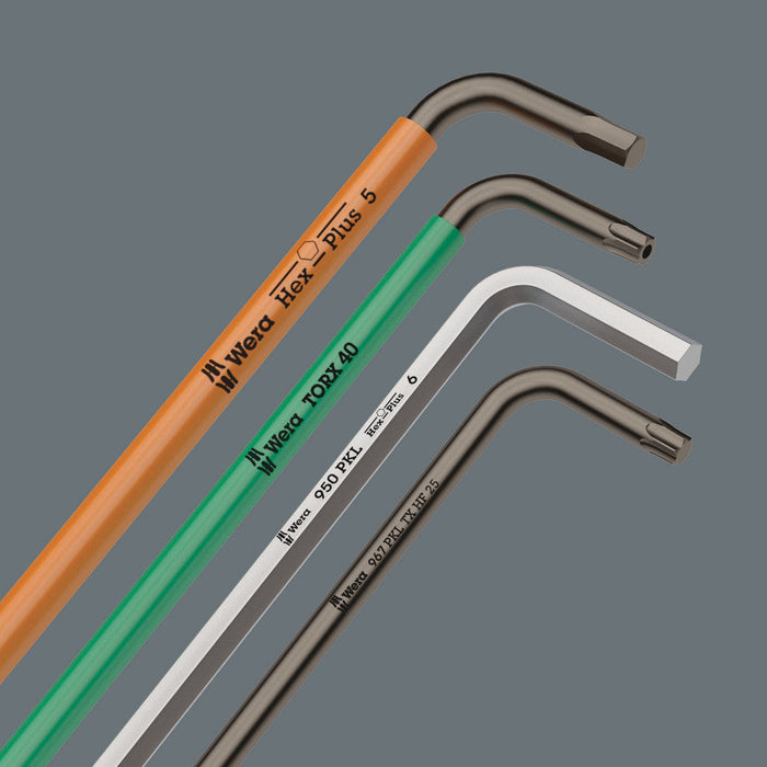 Wera 05022102001 950/9 Hex-Plus 8, L-key set, metric, chrome-plated - westbasedirect.com