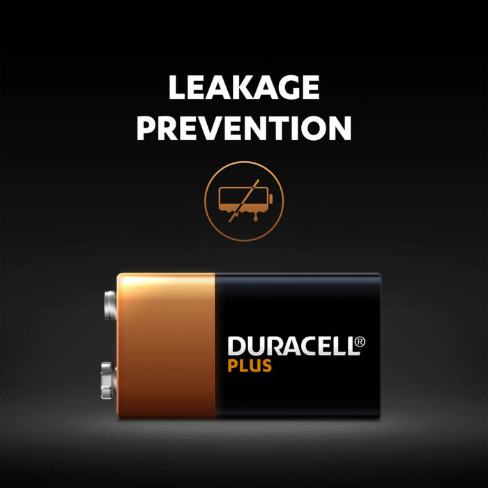 Duracell +100% Plus Power 9V PP3 6LR61 MN1604 Alkaline Batteries | 4 Pack - westbasedirect.com