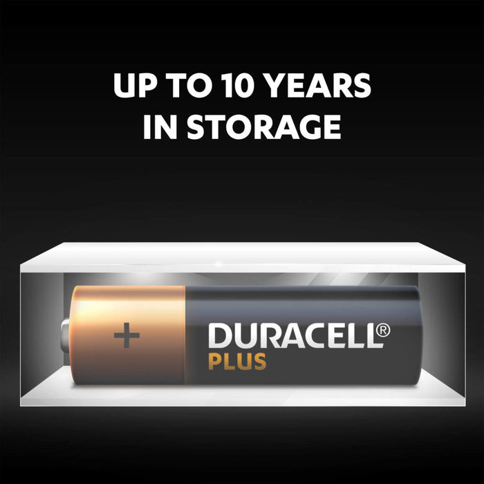 Duracell +100% Plus Power AA LR6 MN1500 Alkaline Batteries | 10 Pack - westbasedirect.com