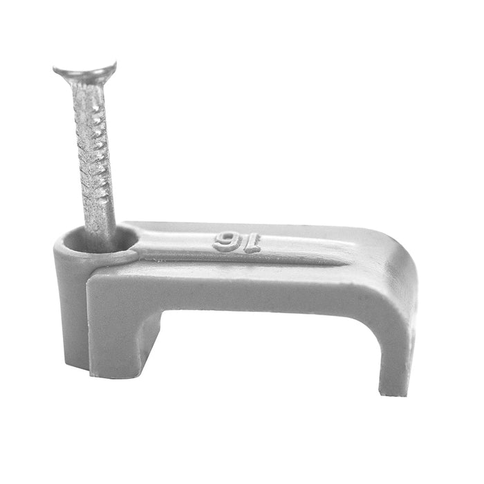 BG CCF10/50 Grey Twin & Earth 10mm Cable Clips - 50 Pack - westbasedirect.com