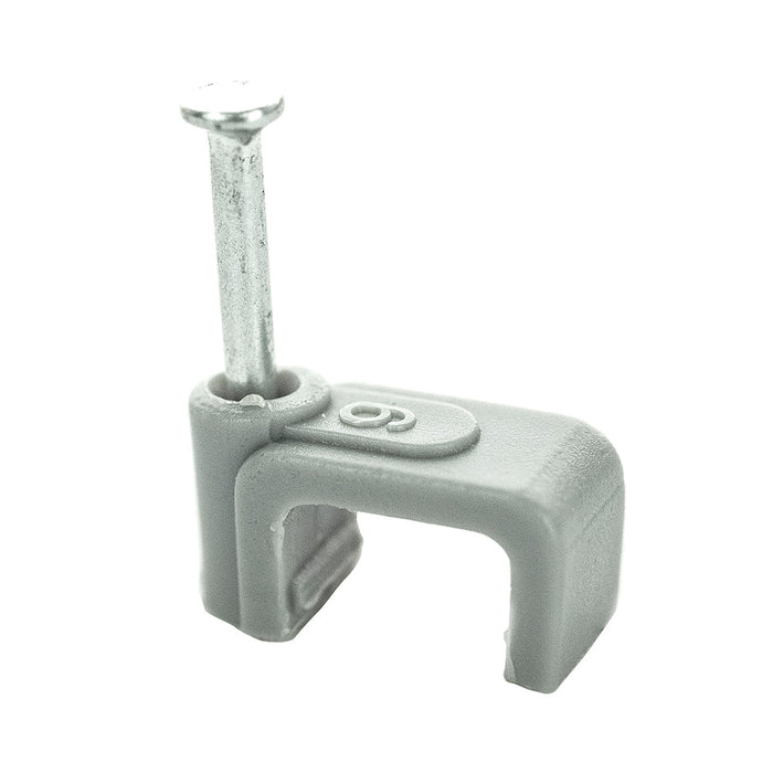 BG CCF1.5/50 Grey Twin & Earth 1.5mm Cable Clips - 50 Pack - westbasedirect.com