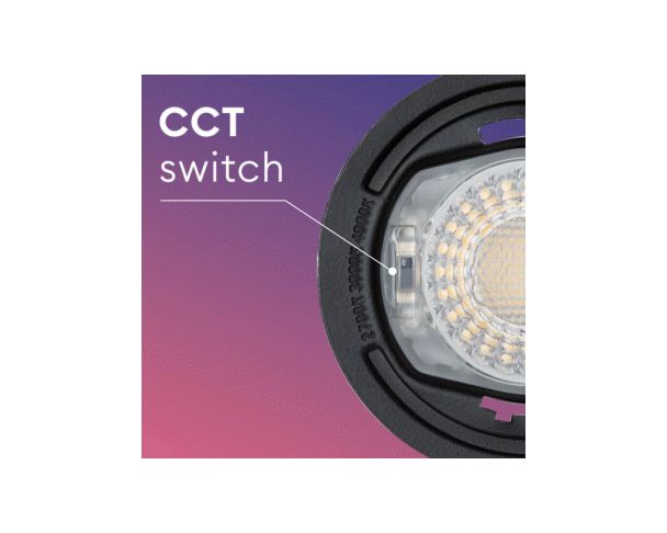 Collingwood DLT551500A8 H2 Lite CSP 4.2W-6W IP65 Fire-Rated Fixed CCT LED Dimmable Downlight with Matt White Bezel (8 Pack) - westbasedirect.com