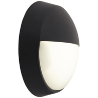 Ansell AHELED/EB Helder 12W IP54 CCT Circular Eyelid Bulkhead Black 3000K/4000K/6000K
