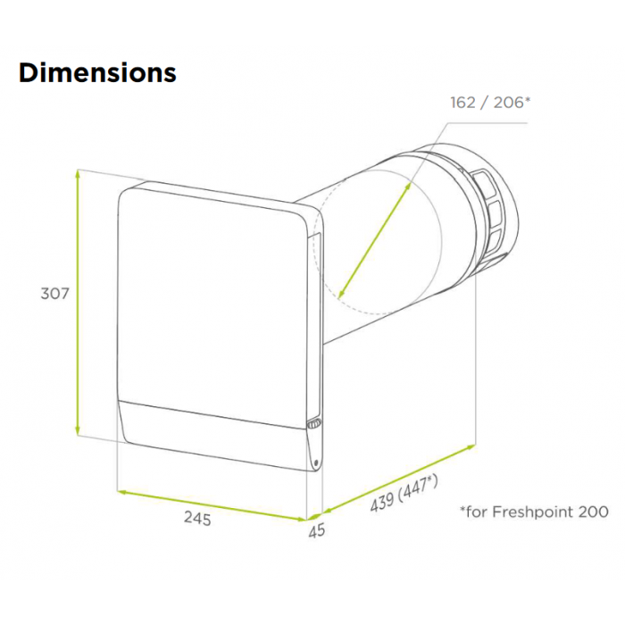 Blauberg DE-CARBON-FRESHPOINT-PRO De-Carbon Freshpoint Pro Single Room Heat Recovery Ventilator - westbasedirect.com