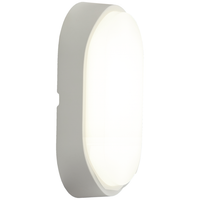 Ansell AHELED/OW Helder 12W IP54 CCT Oval Plain Bulkhead c/w PIR White 3000K/4000K/6000K