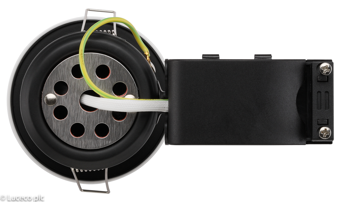 Luceco Fixed Fire Rated GU10 Downlight - White - westbasedirect.com