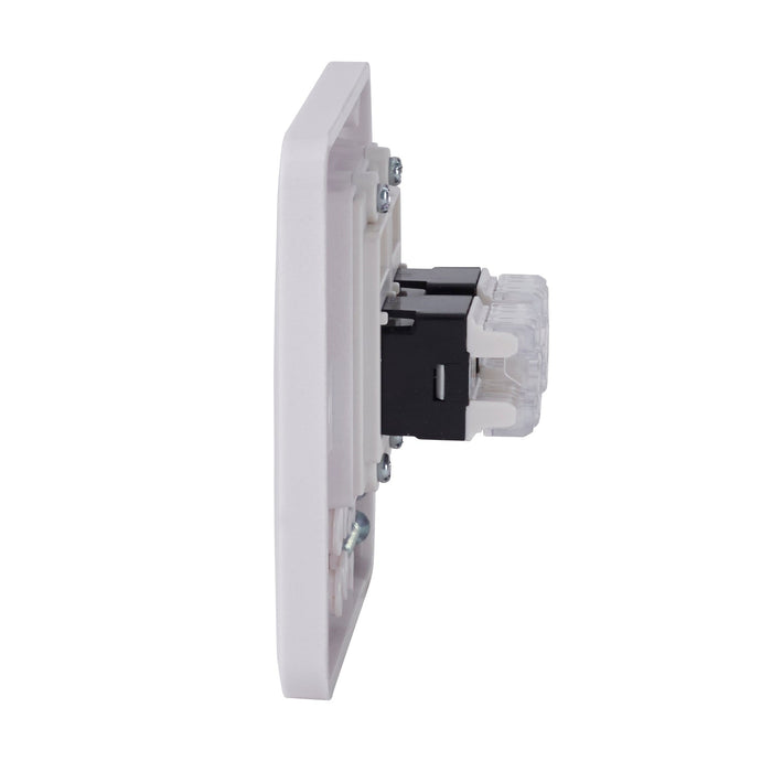 Schneider Electric GGBL7072C6 Lisse White Moulded Twin RJ45 CAT6 Data Socket - westbasedirect.com