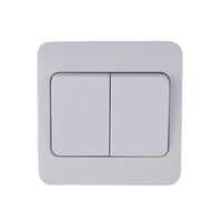 Schneider Electric GGBL1022W Lisse White Moulded 10AX 2G 2-Way Wide Rocker Switch