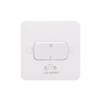 Schneider Electric GGBL1013S Lisse White Moulded 10AX 3 Pole Fan Isolator Switch (Display Packaged)