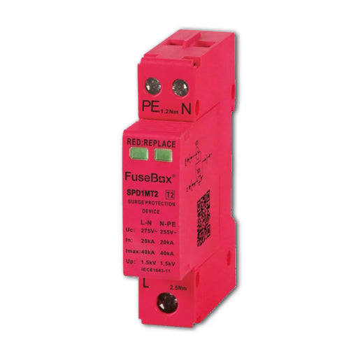 Fusebox SPD1MT2 Single Module Direct To Busbar Type 2 Surge Protection Device - westbasedirect.com