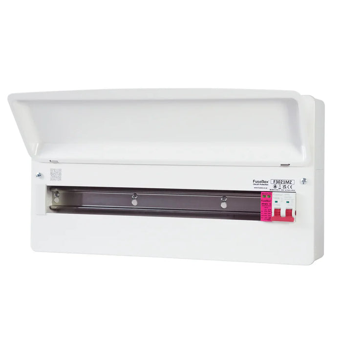 FuseBox F3021MZ 24 Module 21 Way Consumer Unit with 100A Main Switch & T2 SPD - westbasedirect.com