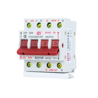 FuseBox SCO125SWB 125A Changeover Switch (1P+N) + Busbar