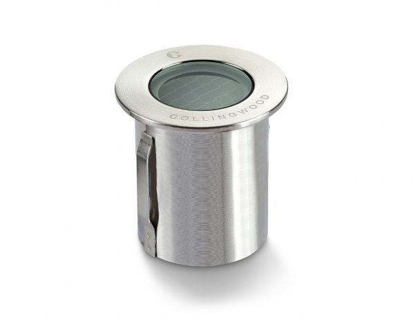 Collingwood GL019LGF27 GL019 1W IP68 Low Profile Low Glare LED Ground Light, Stainless Steel, 30 Degree Beam Angle, 2700K - westbasedirect.com