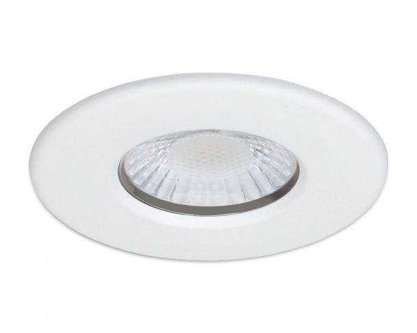 Collingwood DLT551500A H2 Lite CSP 4.2W-6W IP65 Fire-Rated Fixed CCT LED Dimmable Downlight with Matt White Bezel - westbasedirect.com