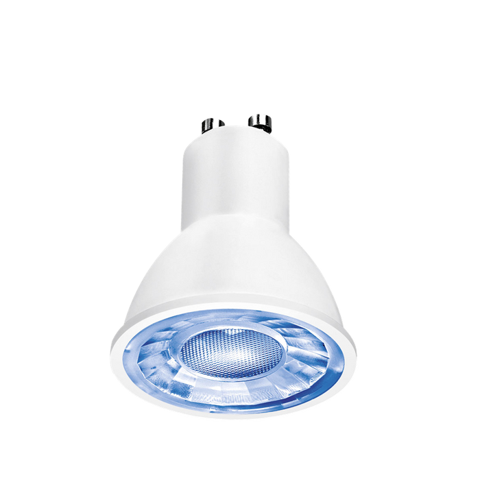 Aurora EN-GU003/BLU ICE 3W 60° 68lm GU10 LED Non-Dimmable - Blue Lamp - westbasedirect.com