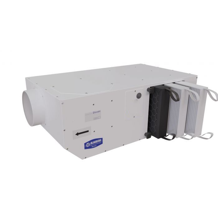 Blauberg CLEANBOX-150-G4-F8-CARBON Cleanbox Complete Indoor Air Quality Filtration System Pollution, H13, F8, G4 - 150mm Duct Connection - westbasedirect.com