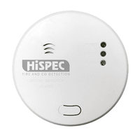 HiSPEC HSSA/CO/FF10 Mains Power INTERCONNECTABLE Fast Fix Carbon Monoxide Detector + 10yr Rech Battery Backup