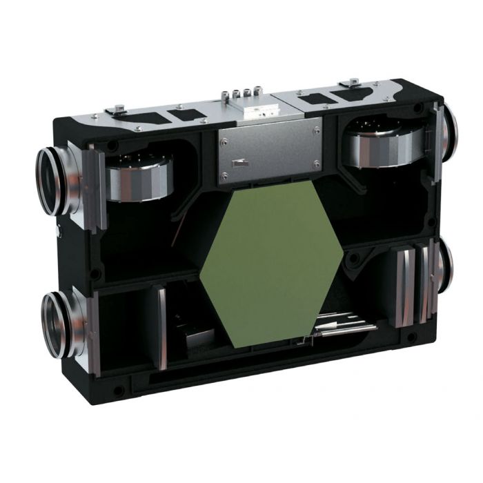 Blauberg KOMFORT-EC-D5B-180-S14 Horizontal Slimline Heat Recovery Ventilation Unit - Built-in Controls - westbasedirect.com