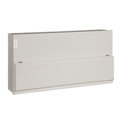 Hager VML916CURK 16 Way Split Load High Integrity Unpopulated CF Board 100A Switch 2x100A 30mA Round Knockouts - westbasedirect.com