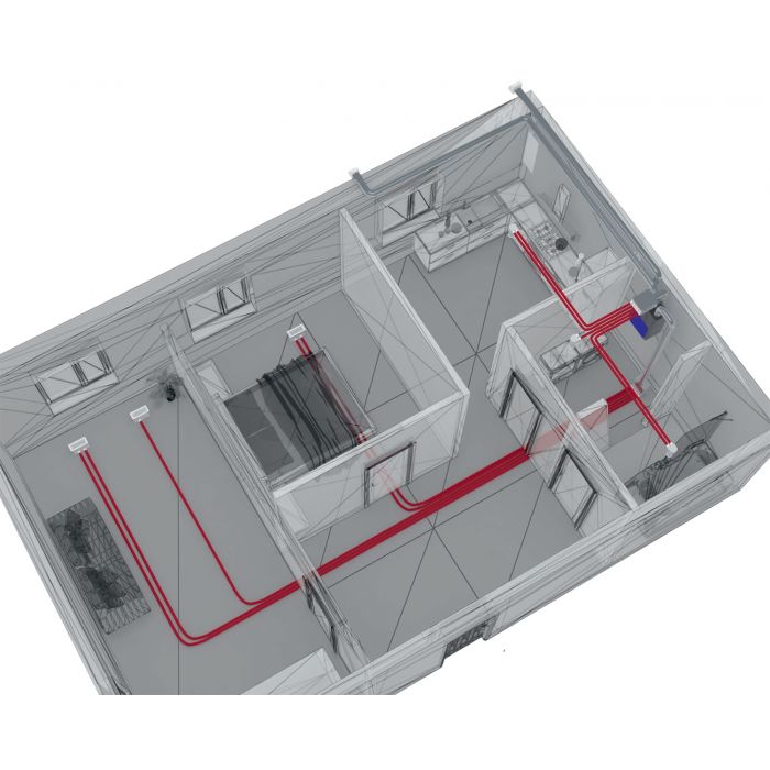 Blauberg KOMFORT-EC-S5B-270-S14 Komfort Horizontal Heat Recovery Ventilation Units - Built-in Controls - westbasedirect.com