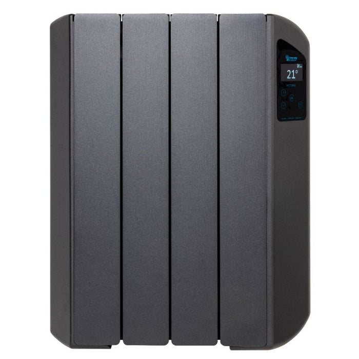 Farho VICANW04 VICTORIA ANTHRACITE-04 elements 660W Low Consumption Smart Wi-Fi Radiator Anthracite Grey with Black Screen - westbasedirect.com