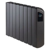 Farho VICANW08 VICTORIA ANTHRACITE-08 elements 1330W Low Consumption Smart Wi-Fi Radiator Anthracite Grey with Black Screen
