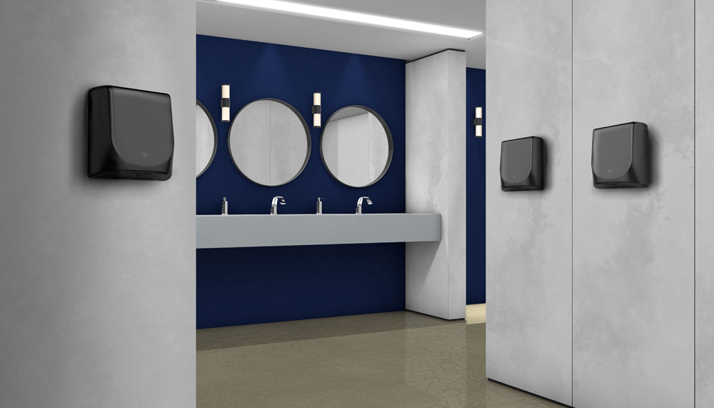 Velair EHDV4B003 Vega 4 Eco High Speed Hand Dryer Black - westbasedirect.com