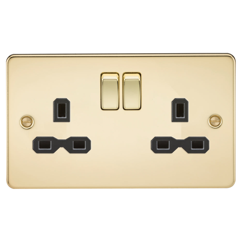 Flat Plate Screwed Polished Brass