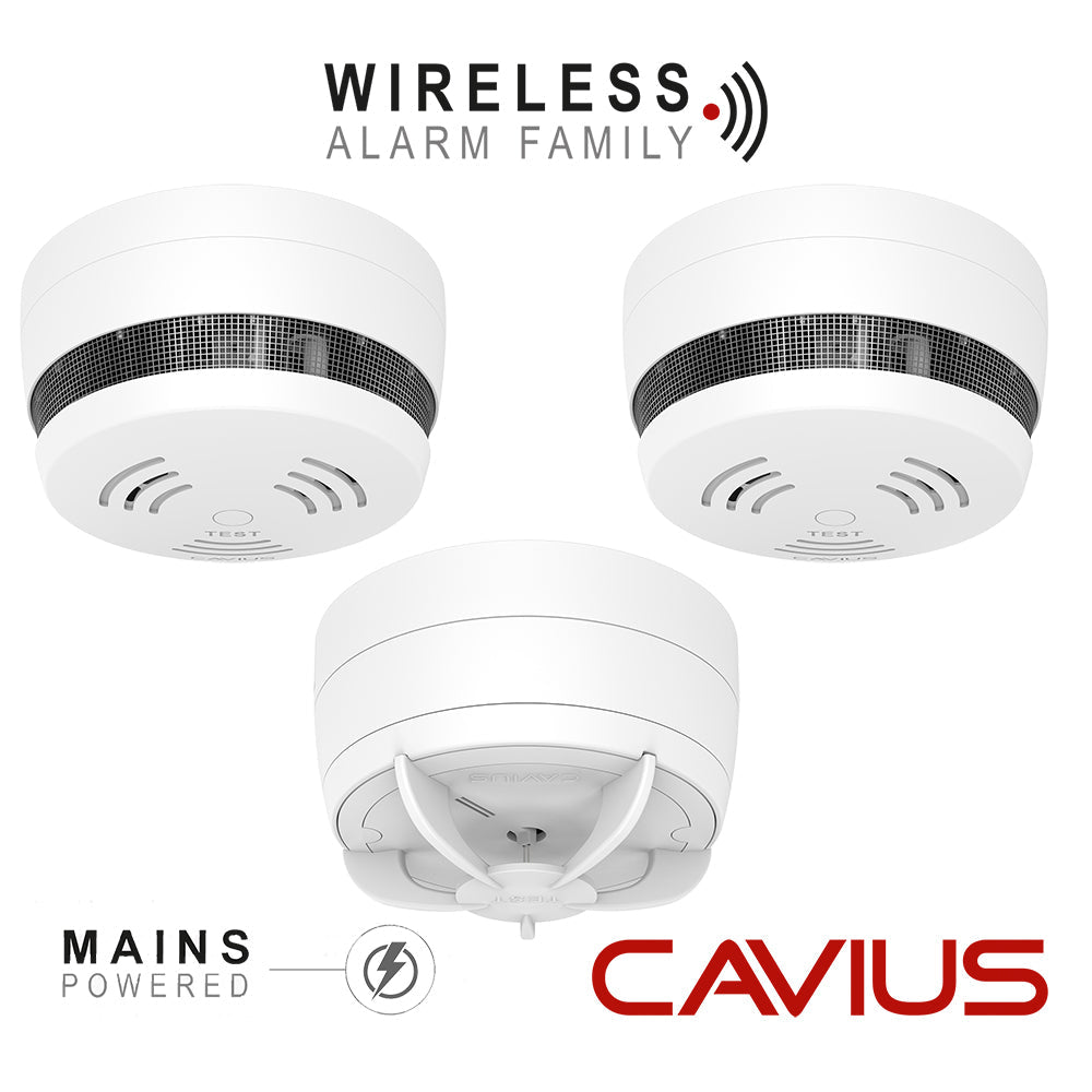 Cavius Smoke & Heat Alarm Kits