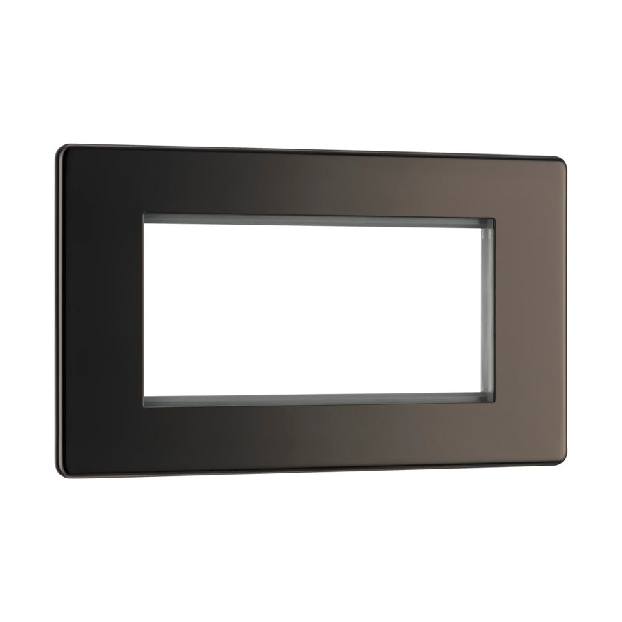 BG Flatplate Screwless Euro Module Front Plates