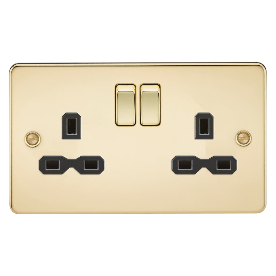 Knightsbridge Flat Plate Polished Brass