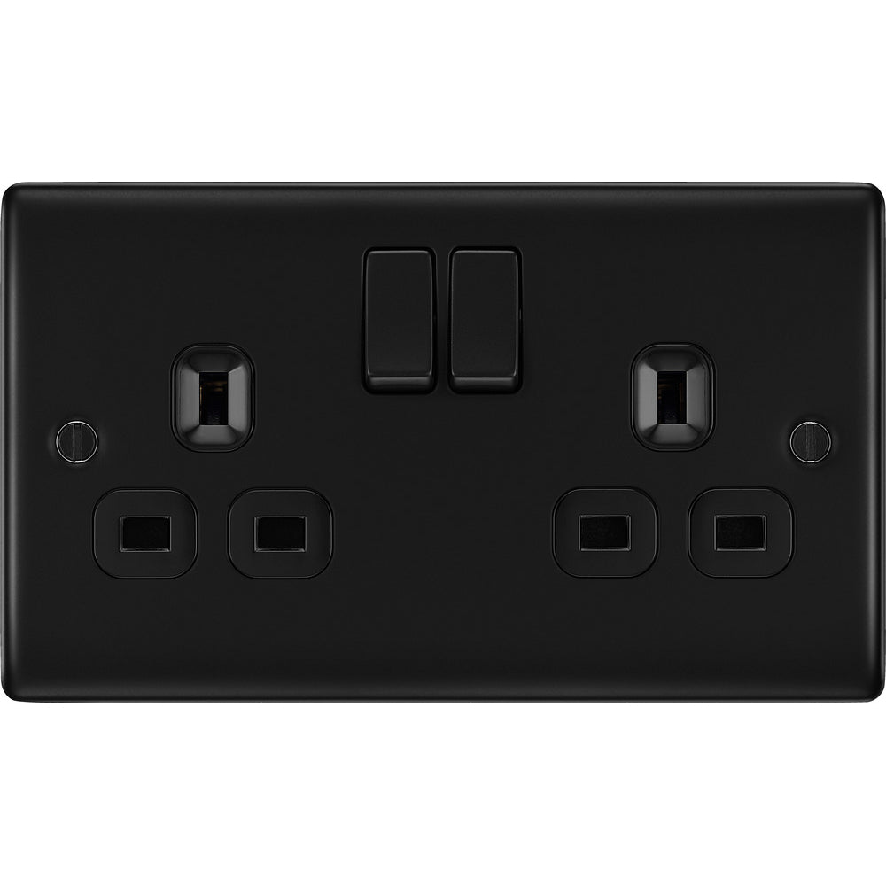 Metal Screwed Matt Black
