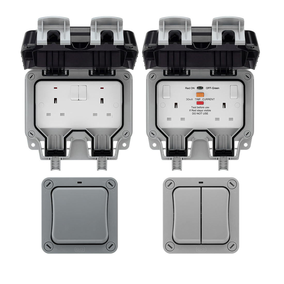 Weatherproof Outdoor Electrical Sockets and Switches