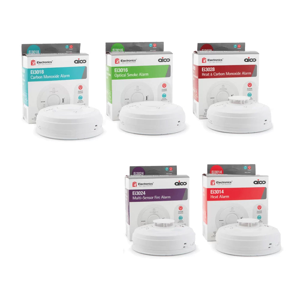 Aico Smoke Heat & CO2 Detectors