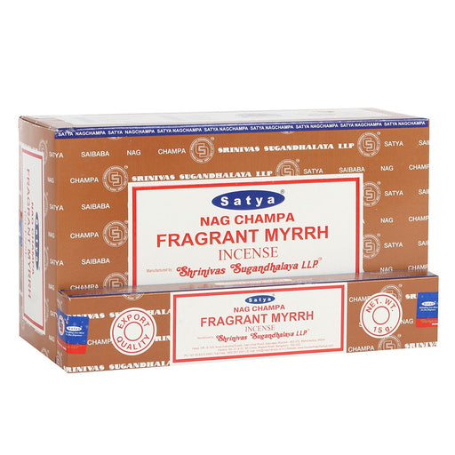 Satya Fragrant Myrrh 15g | Full Box (12x12) - westbasedirect.com