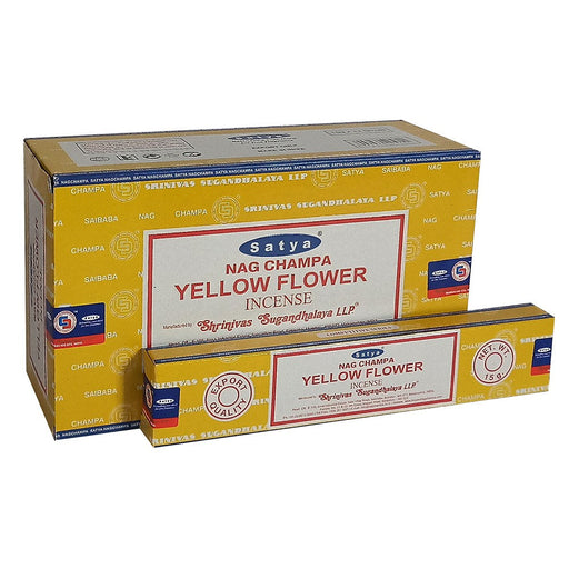 Satya Yellow Flower 15g | Full Box (12x12) - westbasedirect.com