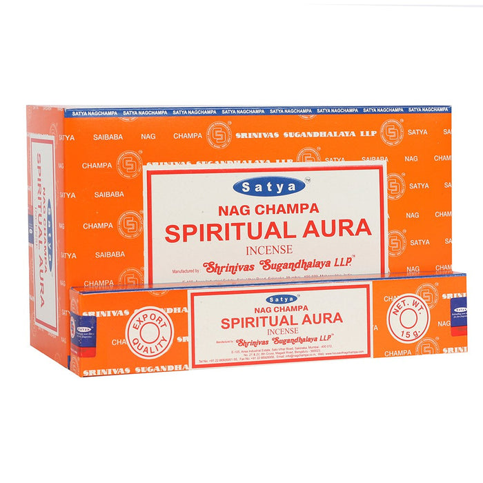 Satya Spiritual Aura 15g | Full Box (12x12) - westbasedirect.com