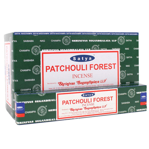 Satya Patachouli Forest 15g | Full Box (12x12) - westbasedirect.com