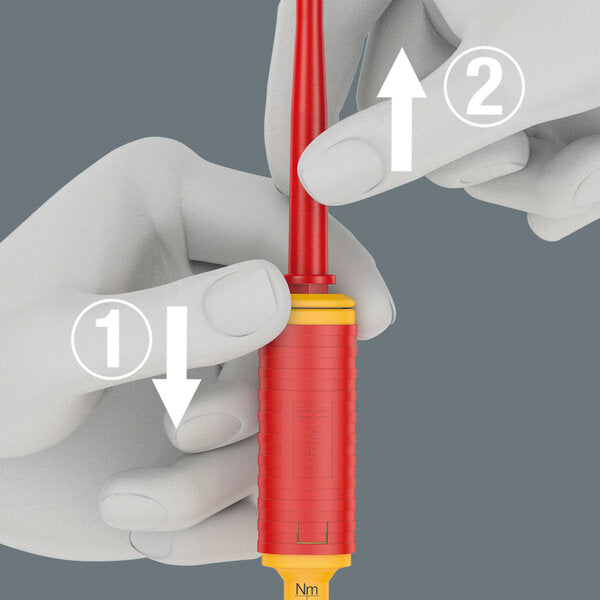 Wera 05074750001 Series 7400 VDE Kraftform adjustable torque handle (0.3-3.5 Nm), 7441 VDE x 1.2-3.0 Nm