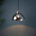 Endon 100046 Caspa 1lt Pendant Bright nickel plate & mirrored glass 10W LED E27 (Required) - westbasedirect.com