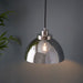 Endon 100046 Caspa 1lt Pendant Bright nickel plate & mirrored glass 10W LED E27 (Required) - westbasedirect.com