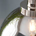 Endon 100046 Caspa 1lt Pendant Bright nickel plate & mirrored glass 10W LED E27 (Required) - westbasedirect.com