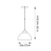 Endon 100046 Caspa 1lt Pendant Bright nickel plate & mirrored glass 10W LED E27 (Required) - westbasedirect.com