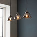 Endon 100047 Caspa 3lt Pendant Bright nickel plate & mirrored glass 3 x 7W LED E14 (Required) - westbasedirect.com